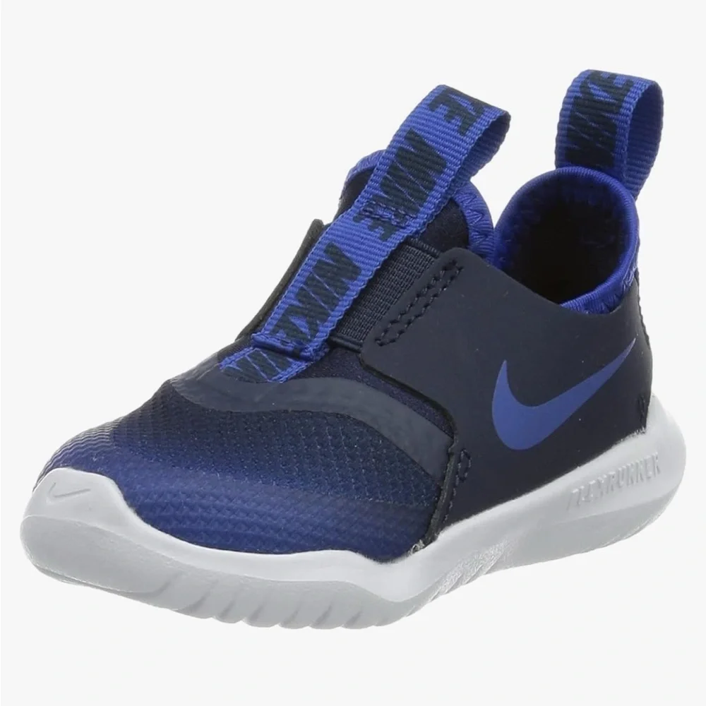 Nike Flex Runner Kids Blue Athletic Shoes sz 4c nwb